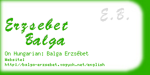 erzsebet balga business card